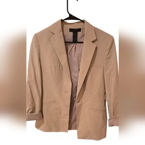 The Limited Stretch Tan Blazer Size Med